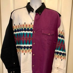 Men Express Rider Cowboy Western Shirt XL